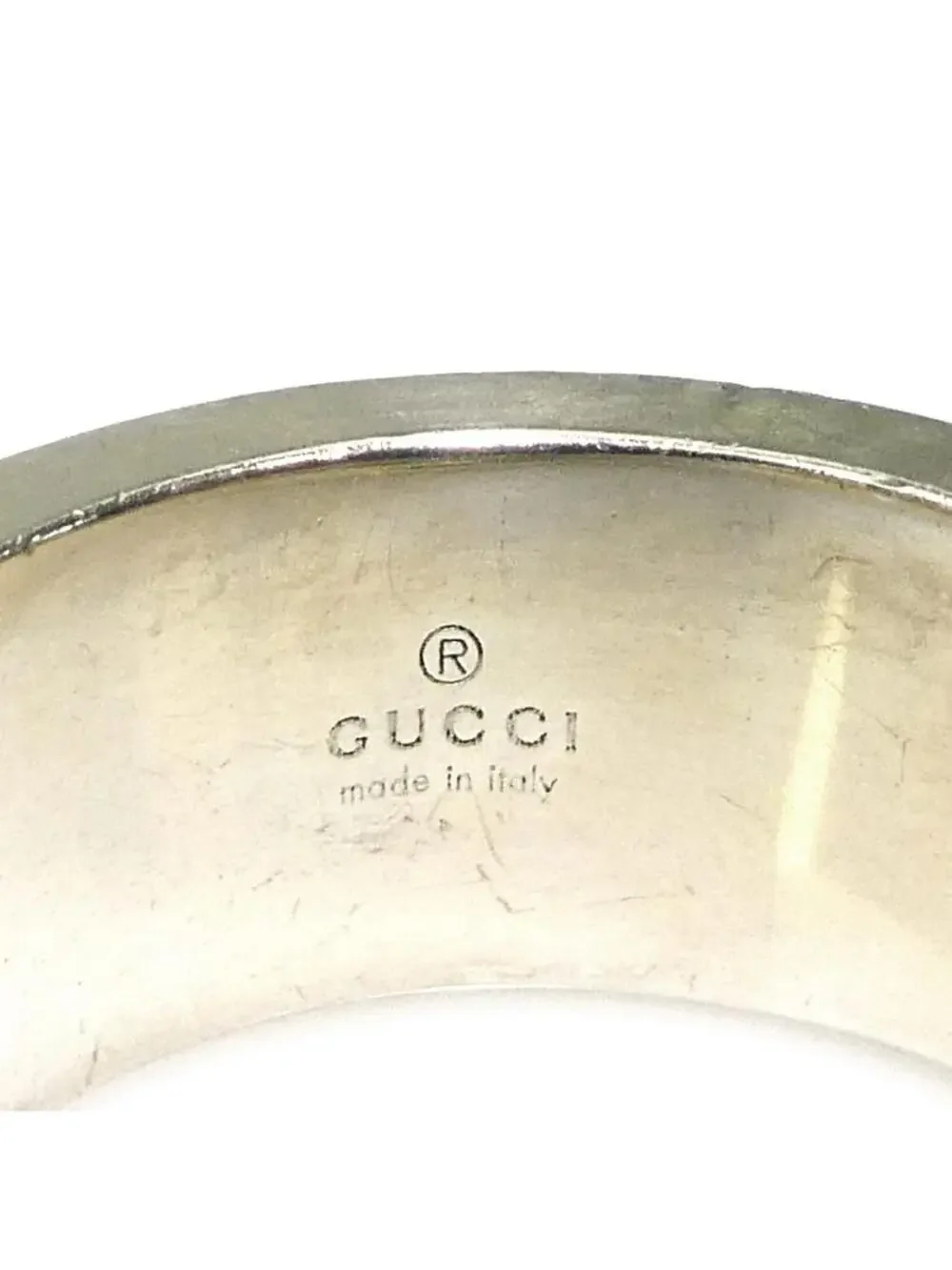 Auth Gucci G Logo Ring Silver - #302836G94B